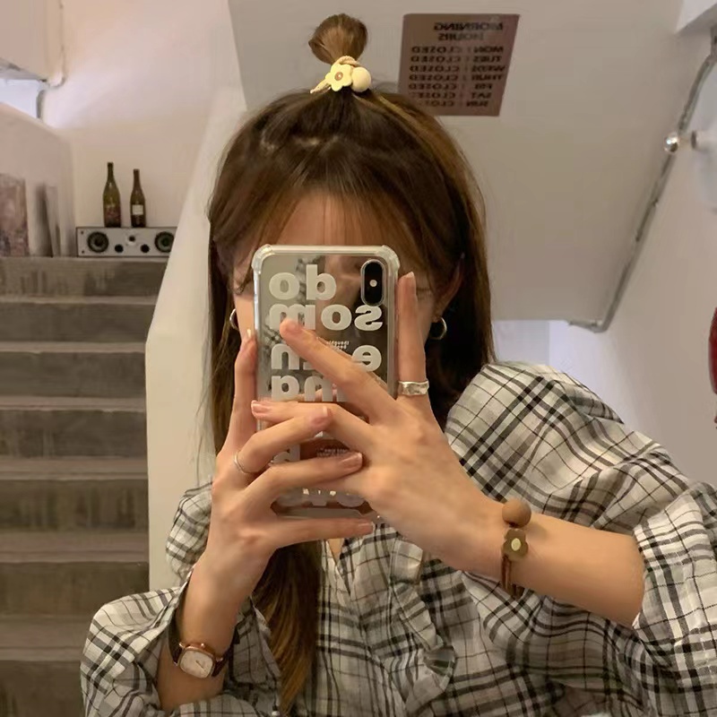 Ikat Rambut Wanita Fashion Motif Bunga Tunggal - Srunchie Bunga