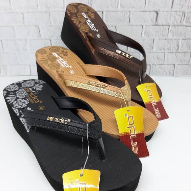  Sandal  Jepit  Wedges  Wanita Ando  Yesline 36 40 Shopee 