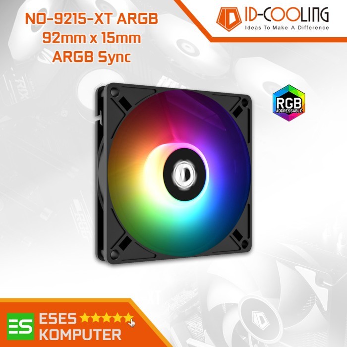 Fan ID-COOLING NO-9215-XT ARGB Sync | 92MM 9.2CM SLIM ARGB Sync