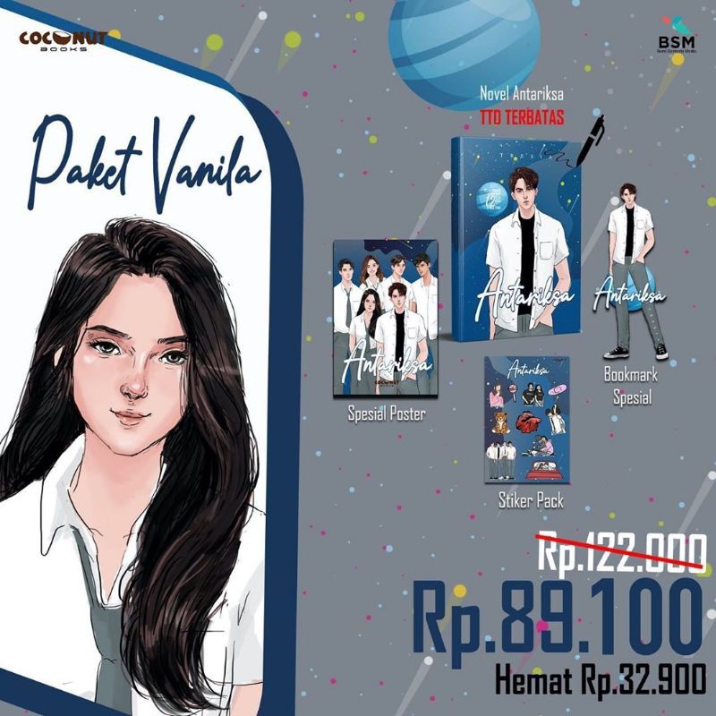 Ready Novel Antariksa Tresia Plus Bonus Shopee Indonesia