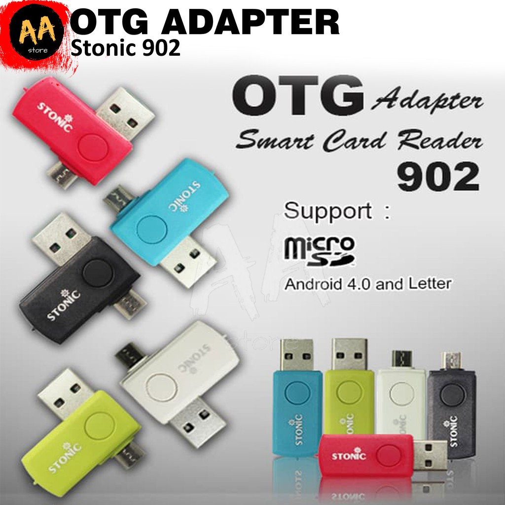 OTG Adapter USB to Micro USB/Flashdisk Komputer PC Laptop MIcro SD Android Stonic 902