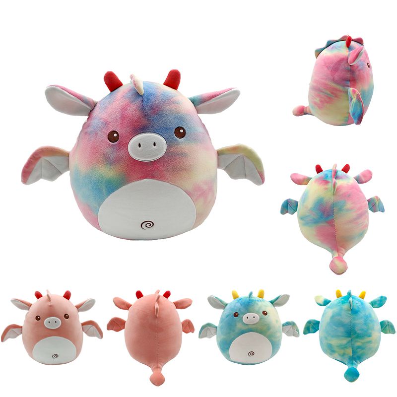 Babi Squishmallow Unicorn Terbang Kartun Anime Mainan Mewah Boneka Boneka Lembut