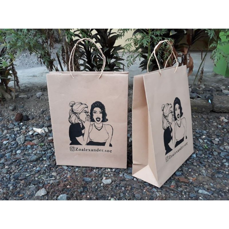 

PAPERBAG KRAFT COKLAT UK. pxlxt 25x10x30