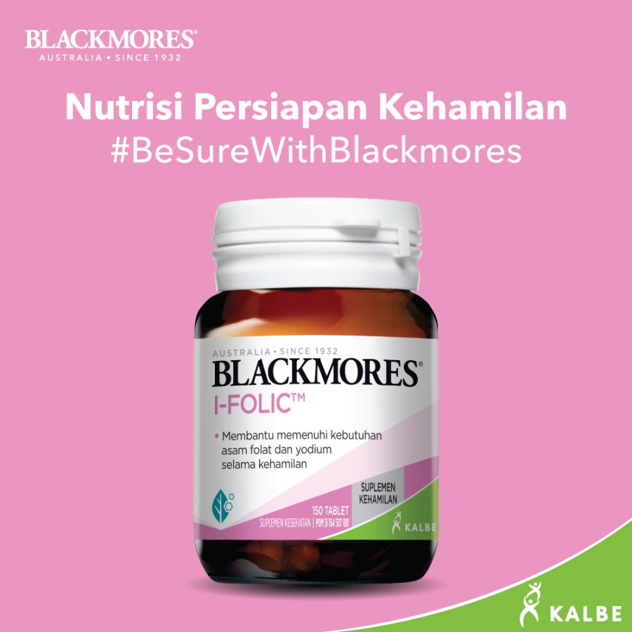 Blackmores I-Folic I Folic 60 Tablet Promil Multivitamin Ibu Hamil BPOM Kalbe