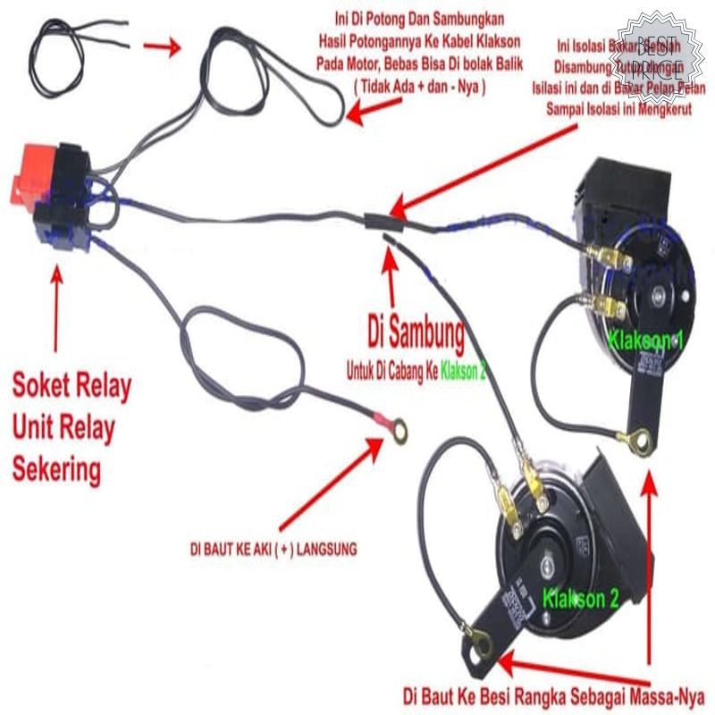 Murah Klakson Keong Bosch H3f Digital Fanfare Relay Set Bosch