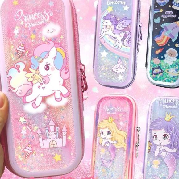 

Tempat Pensil Anak Sekolah Glitter Korea Kawaii Kotak Pensil Unik
