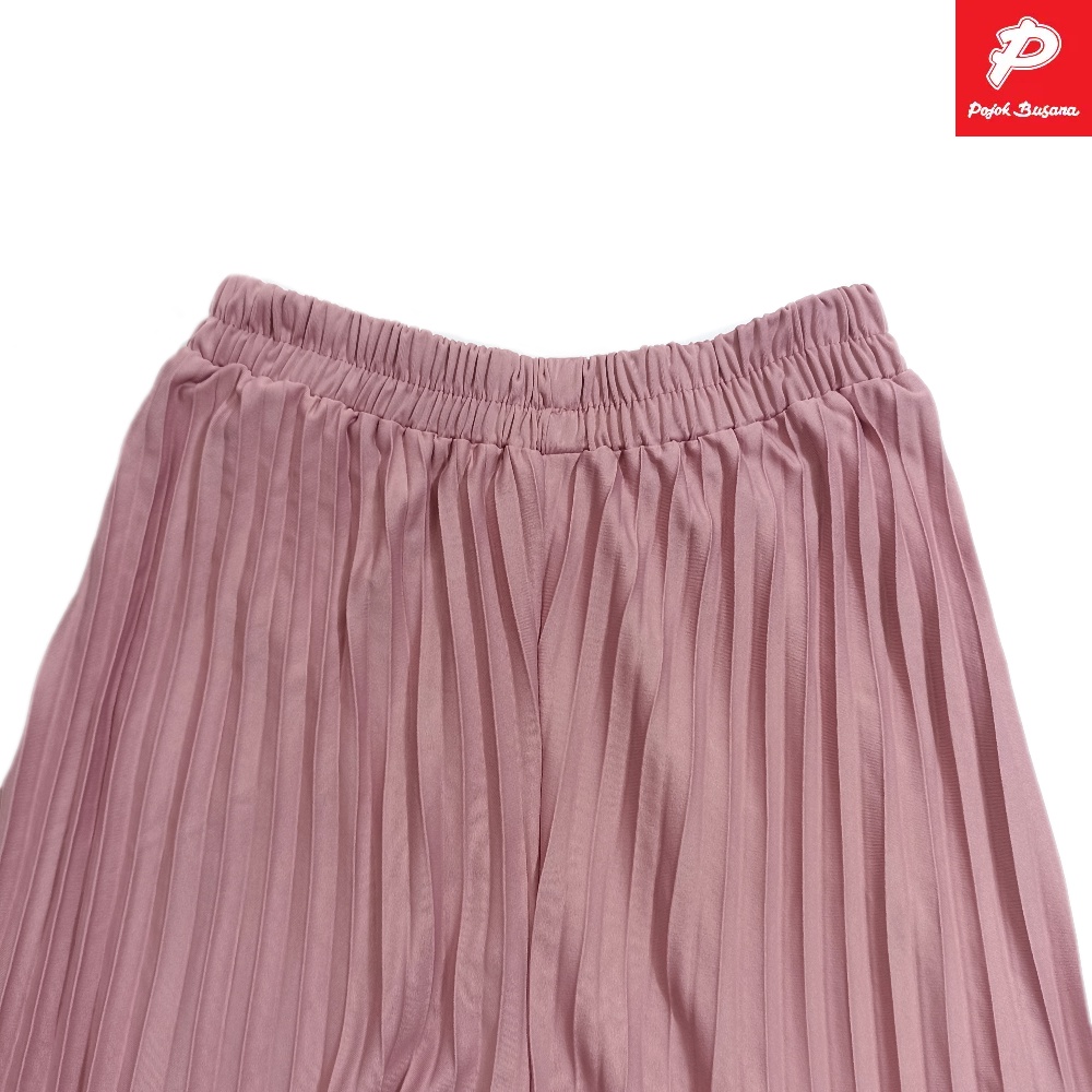 Pojok Busana Celana Panjang  Kulot Wanita Plisket