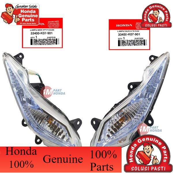 ~ Riting sein 1 set kanan kiri New Blade 110 Karbu 125 FI 33400-K07-901 33450-K07-901