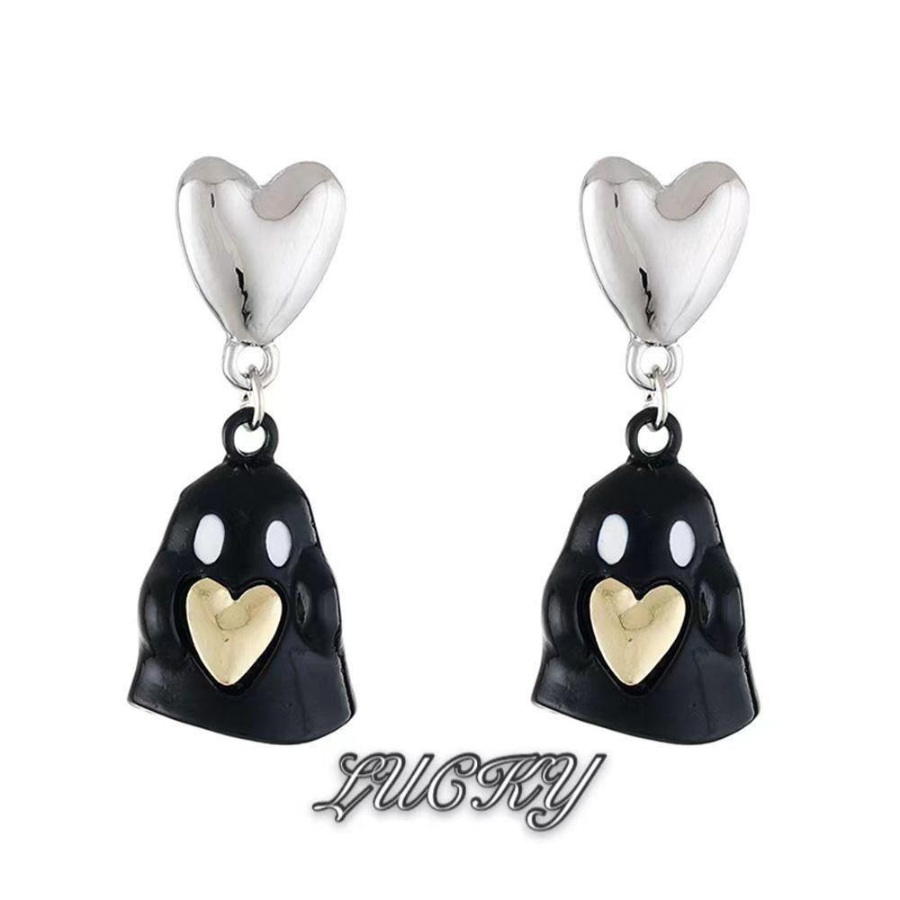 Mxbeauty Hantu Liontin Anting Untuk Wanita Fashion Tindik Hadiah Halloween Perhiasan Menjuntai Earrings Ear Stud Gaya Korea