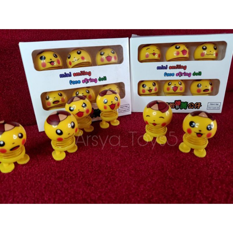 SRING DOLL MINI BONEKA EMOJI/PAJANGAN BONEKA SMILE PER GOYANG