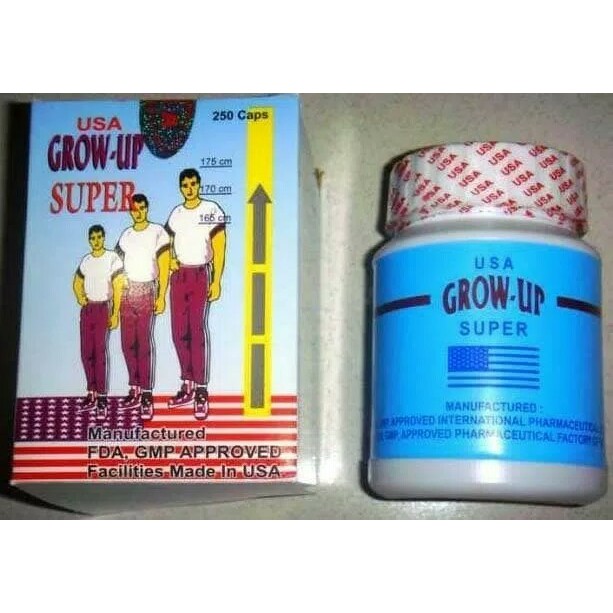"OBAT PENINGGI BADAN GROW-UP USA ORIGINAL HERBAL ASLI ALAMI PRIA WANITA"