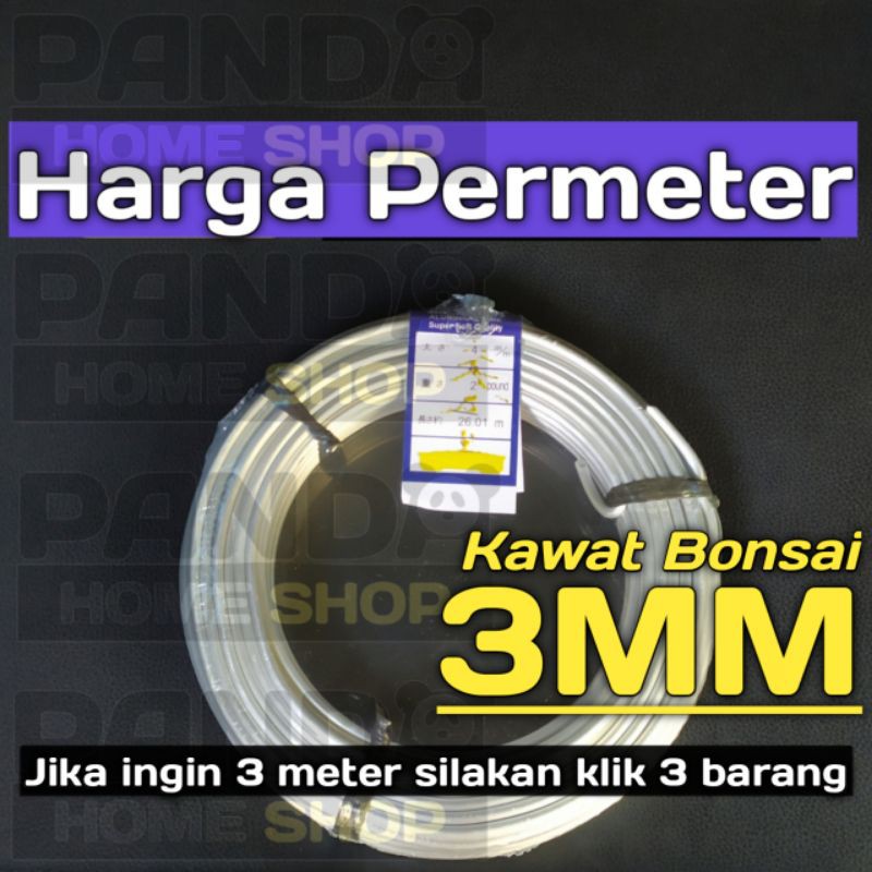 Kawat Bonsai 3MM Eceran Permeter