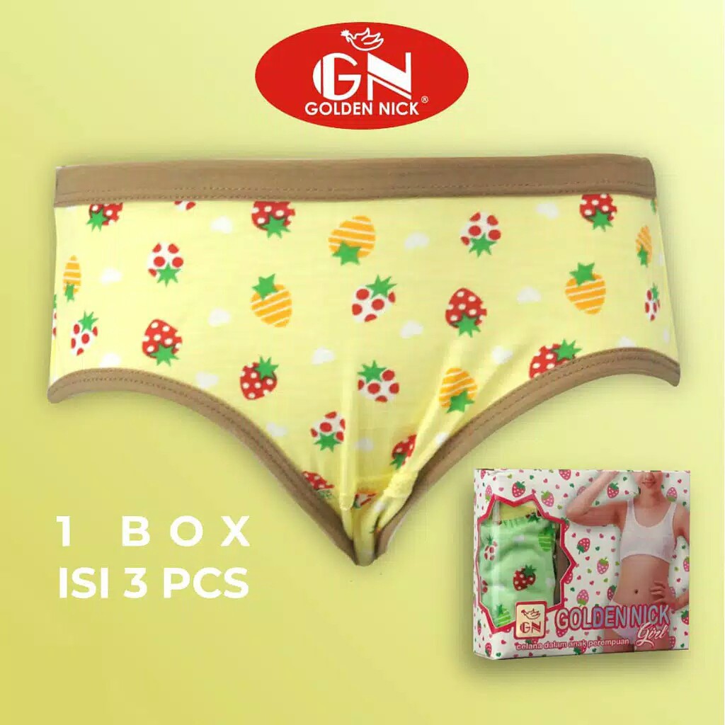 (1pcs) Cd Anak Golden Nick Girl 056 Cewek Motif | Celana Dalam Anak Cewek |tx