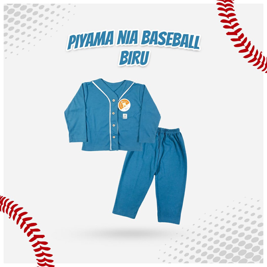 NEW SALE!!! Nia / Baju Setelan Piyama Baju Tidur Bayi Baju Nia Premium Baseball