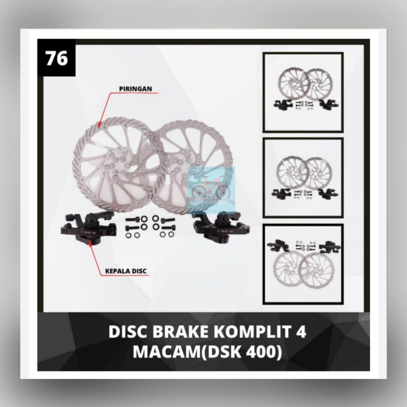 Kaliper Caliper Cakram Sepeda Mekanik Rotor 160mm Disc Brake ODESSY Lipat/MTB/Minion | High Quality