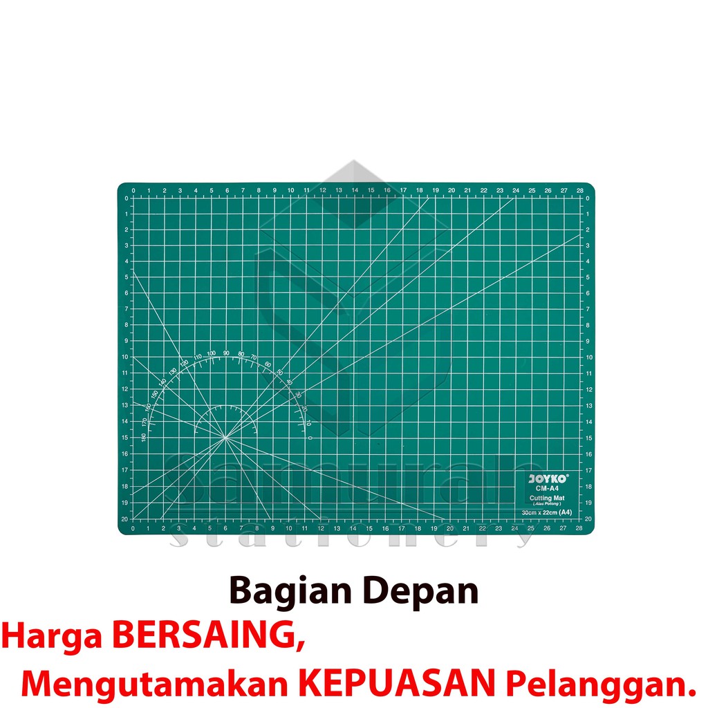 

HJK Cutting Mat Joyko Ukuran A4 / Alas Cuting Potong Kertas / Tatakan Cutter Hijau CM-A4