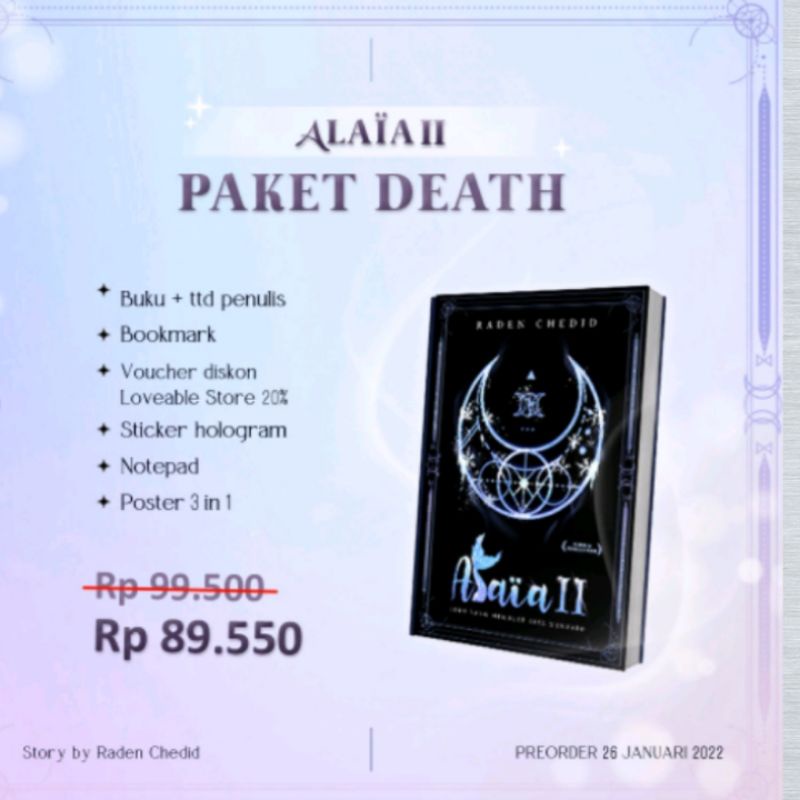 Novel  ALAIA 2 + TTD - Raden Chedid (original 100%)