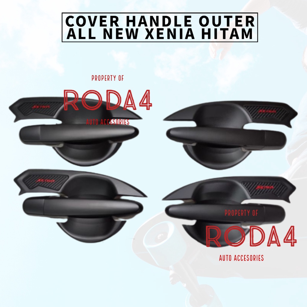 Outer Handle Avanza Tutup Bensin Pegangan Pintu Outer Mobil Mangkok Tank Cover Xenia Paket Tahun 2012 2013 2014 2015 2016 2017 2018 2019 2020 2021 Awal Carbon Hitam