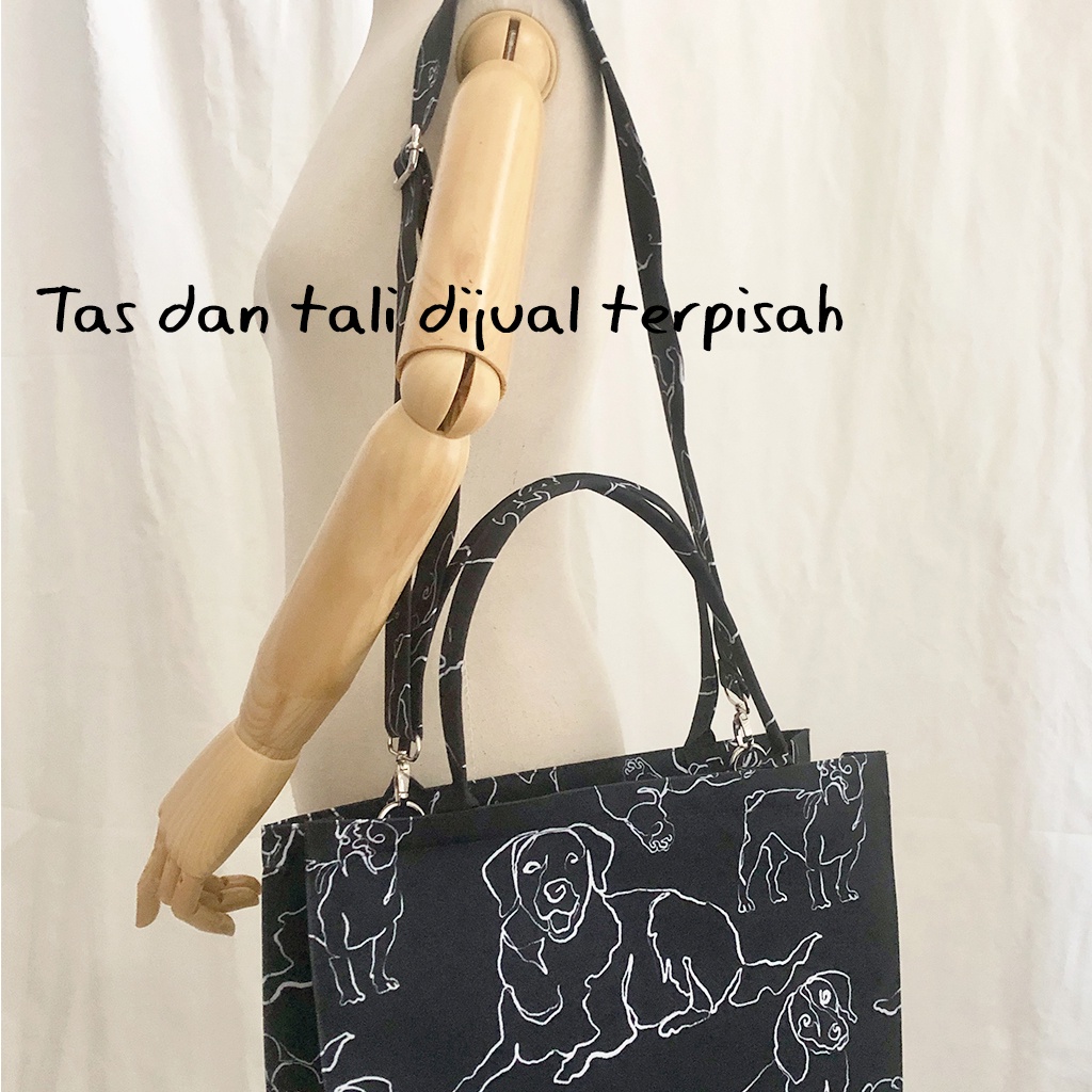 Tas Tote Traveller Medium - Noir Guguk Corat Coret