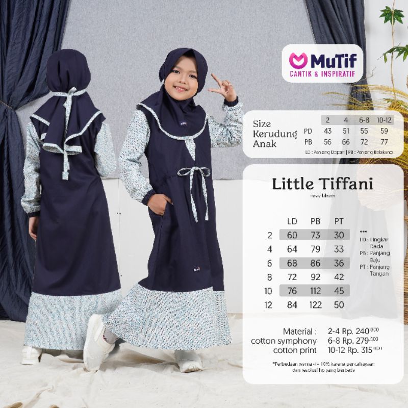 SARIMBIT MUTIF TIFFANI NAVY BLAZER ALACHWAN TIFFANY GAMIS KOKO ALACHWAN