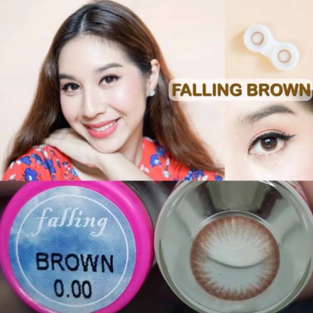 Softlens falling brown by kitty kawai