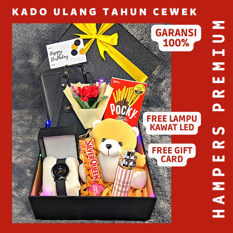 

HAMPERS KADO CEWEK PREMIUM HADIAH KADO ULANG TAHUN ISTRI PACAR IBU CEWE ANNIVERSARY GIFT BOX SOUVENIR GIFT SAHABAT WISUDA KADO UNTUK IBU GURU