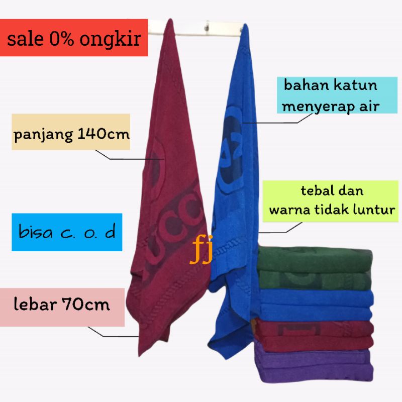 Handuk Mandi Dewasa Jumbo Tebal Menyerap Air Ukuran 80x150cm handuk mandi warna polos Ukuran 80x150cm / handuk ukuran 70x140cm handuk dewasa besar JUMBO TERLARIS