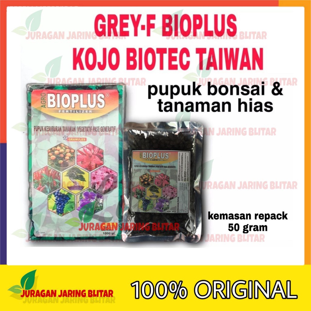 PUPUK BIOPLUS KOJO BIOTEC TAIWAN 50 GR pupuk bonsai dan tanaman hias