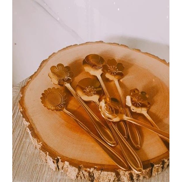 Sendok Teh / Sendok Kopi /Coffee Spoon gold / Tea spoon emas/ besi emas