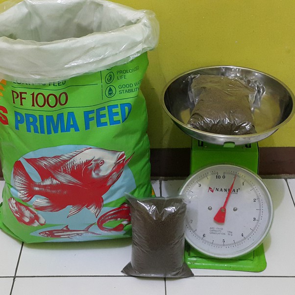 Pakan Makanan Benih Bibit Ikan Lele Nila Gurame Hias Pelet PF 1000 1kg