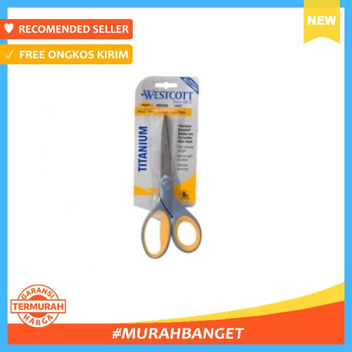 

Gunting - Serbaguna | Westcott Titanium Bonded Scissor 8 Inc - Alat Pemotong Kertas