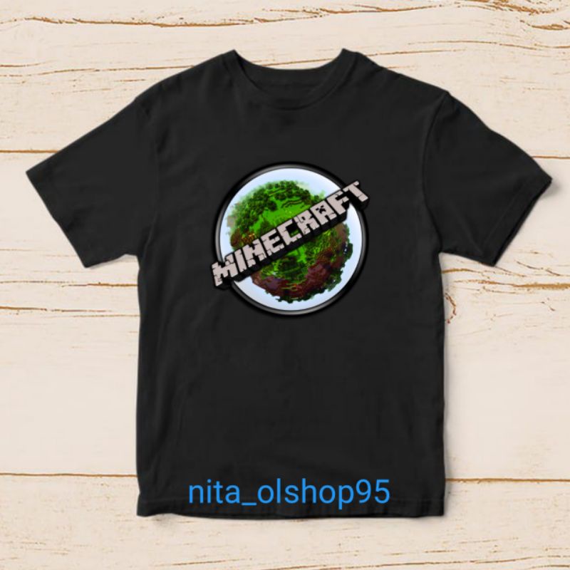 baju minicraft kaos anak Minecraft