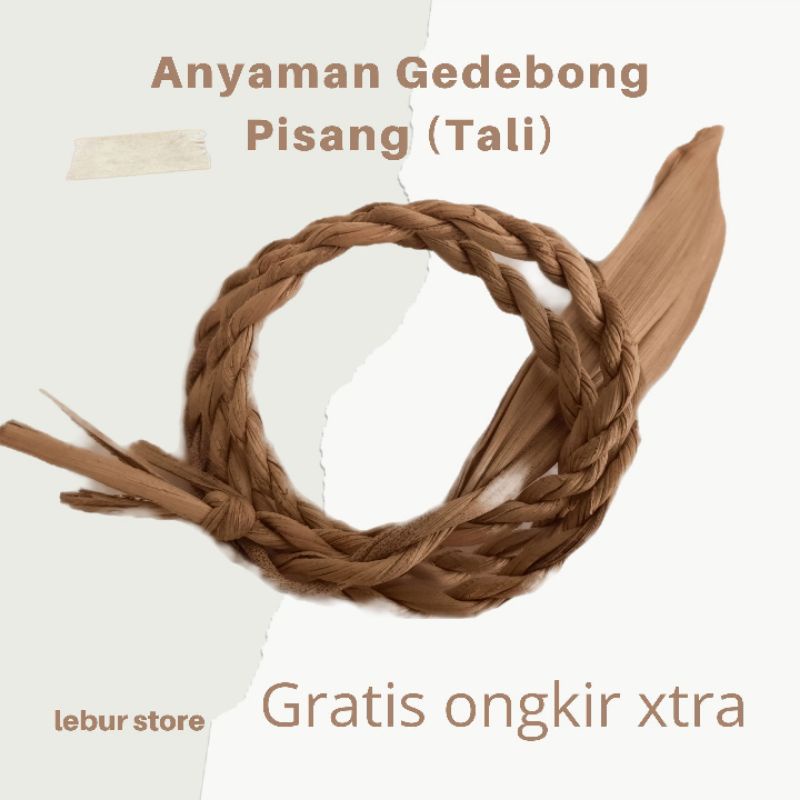 Tali Tampar Gedebong Pisang Anyam Pohon Pisang bahan Kerajinan