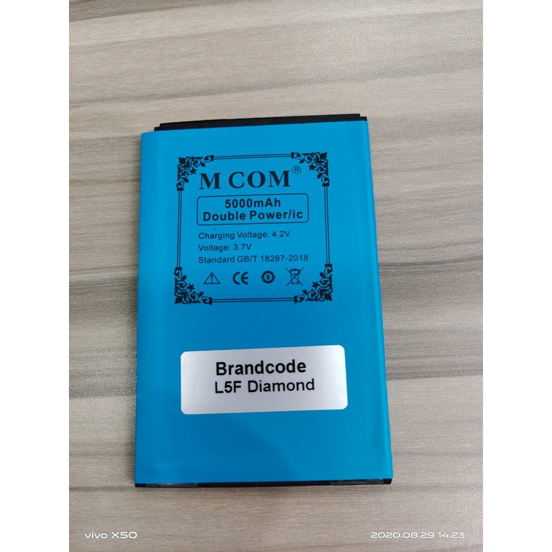 Battery Batre Baterai Double Power Mcom  Brancode Brand Code Brandcode L5F Diamond