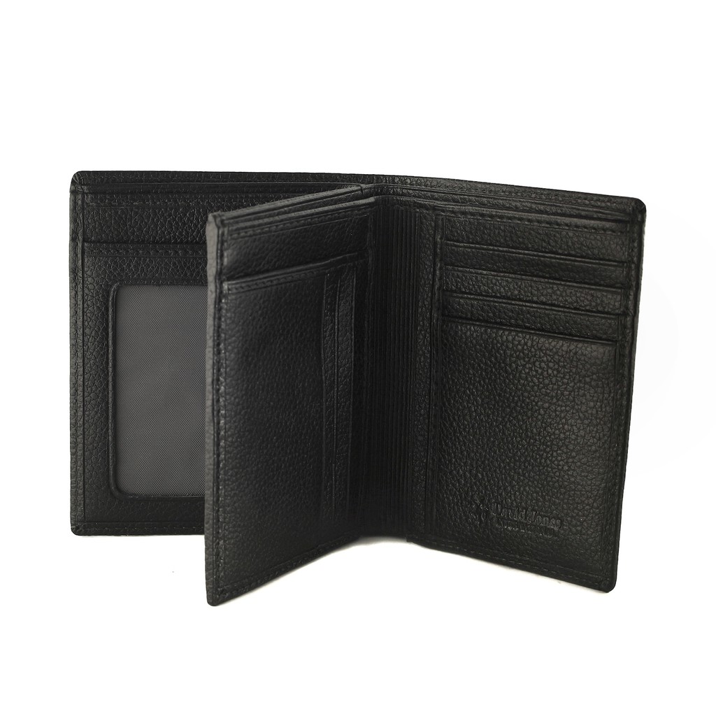 TOKOKOE - Dompet Pria model Berdiri bahan Kulit Premium Dompet Lipat - David Jones 101 Black