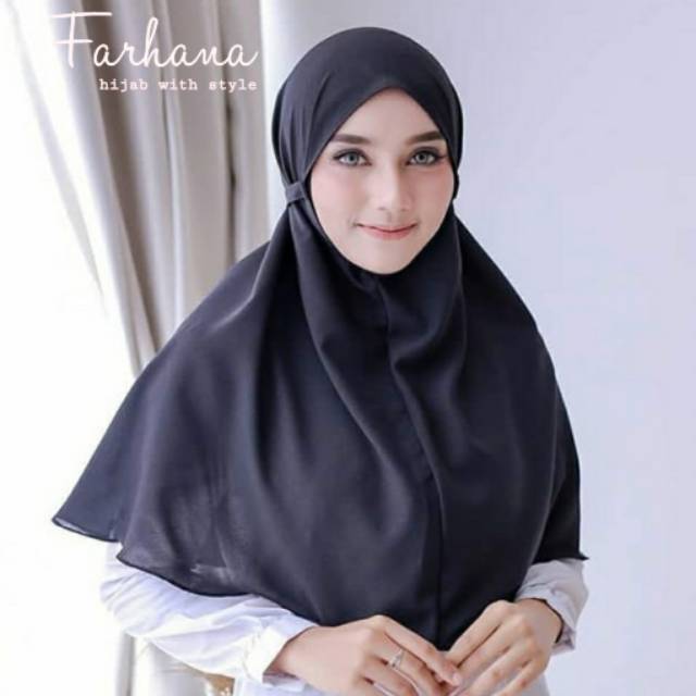 Bergo Hijab Maryam Diamond Italiano (Real CUTTING Bundar, TIDAK Lancip/pendek belakang)