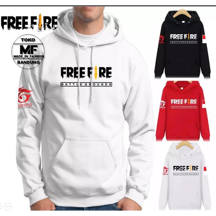 Jual Bayar Di Tempat Jaket Free Fire / Sweater Free Fire / Hoodie