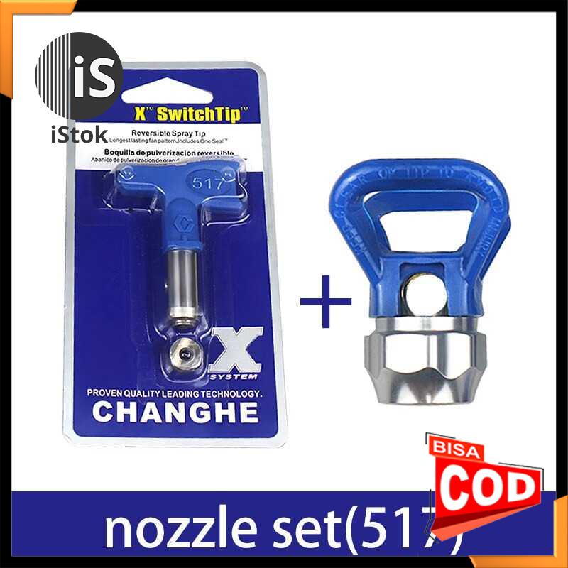 

X SwitchTip Airless Spray Tip Nozzle Set Airbrush Paint 517 - XS517 - Perangkat Cat Dinding