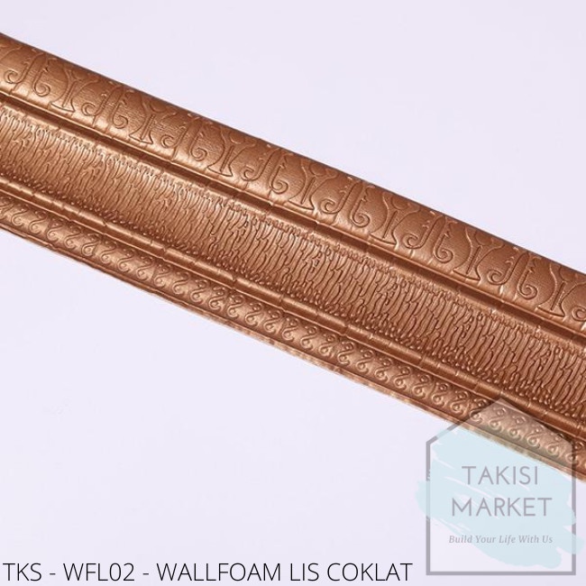 TKS - WFL002 - Wallfoam Lis Coklat Dinding Rumah - Dekorasi Rumah