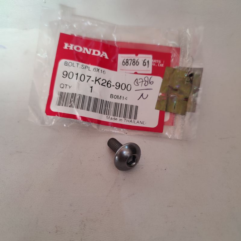 Bolt SPL 6x16 90107-K26-900 Baut Cover Tutup Tameng Knalpot ORI Honda Genio & Scoopy K2F 2021