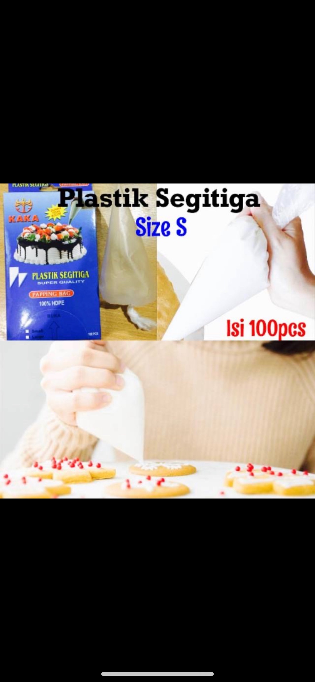Plastik Segitiga Kaka Kecil ( 100 Pcs )