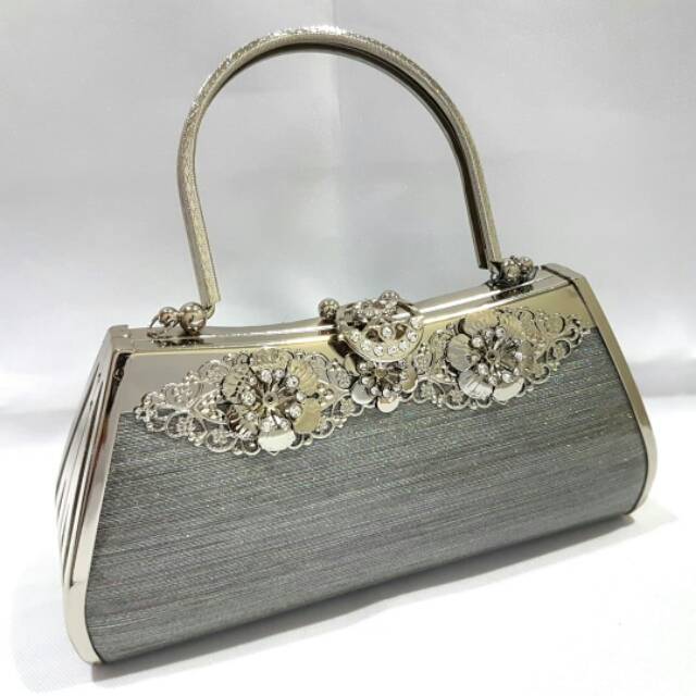 FARNELL - Tas Pesta Kondangan Wanita Clutch Diamond Gagang Bisa Lepas Jinjing Slempang 2883/2882/2932