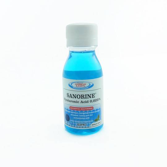 Sanorine Biru 0,25% Obat Kumur 200ML