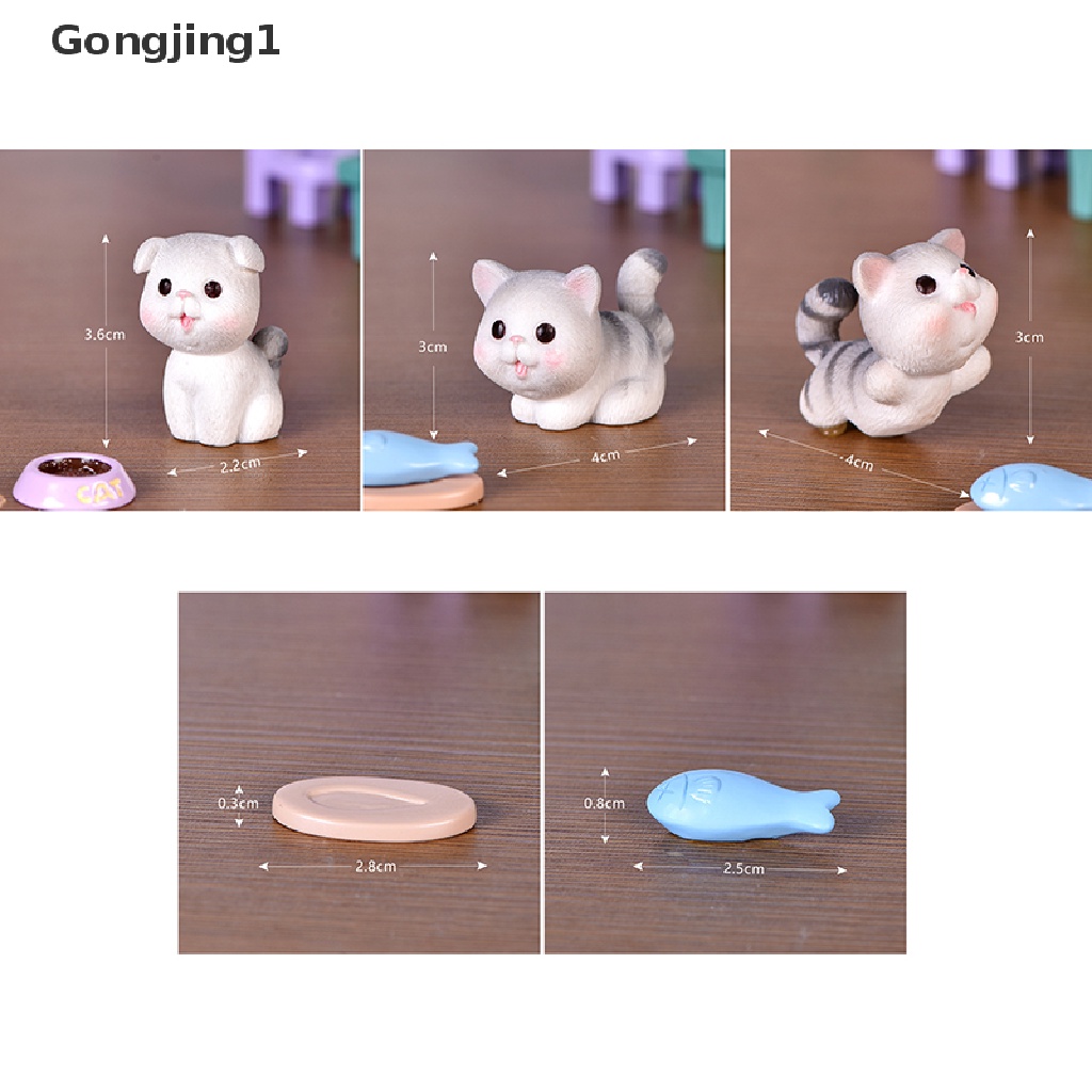 Gongjing1 Miniatur Kucing Lucu Untuk Dekorasi Rumah / Mainan Anak DIY