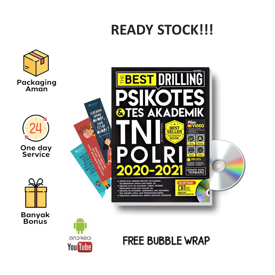 Buku The Best Drilling Tes Akademik Tni Polri 2020 2021 Bonus Cd Emc Shopee Indonesia