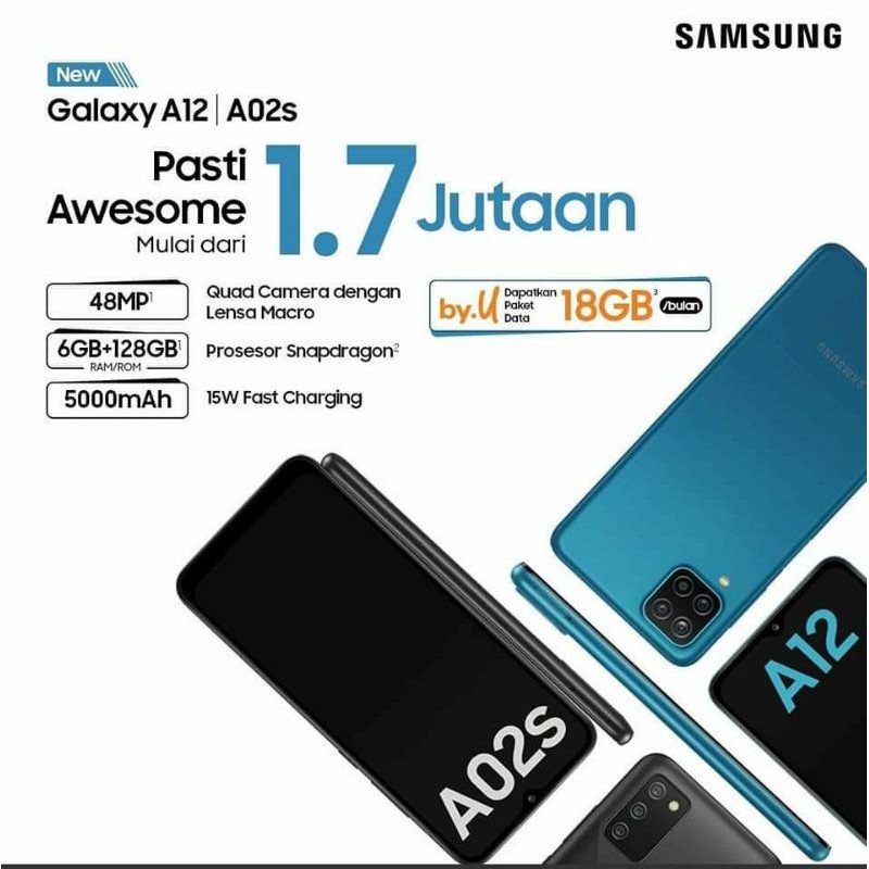 HP MURAH Samsung Galaxy A02s ram3/32gb | ram4/64gb Garansi SEIN