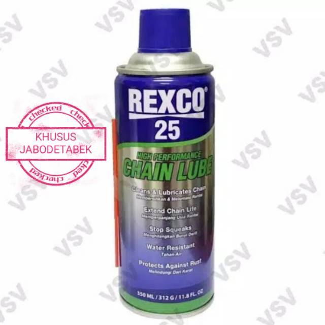 REXCO 25 (350ml) chain lube pembersih rantai