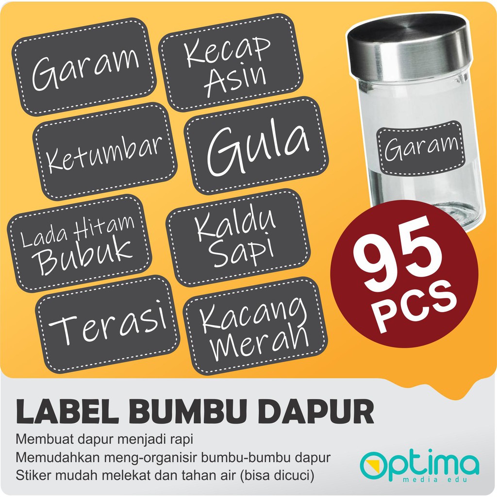 

STIKER LABEL BUMBU DAPUR 95 PCS