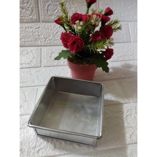 loyang kotak mini/ loyang bolu / loyang brownies 10x10 cm