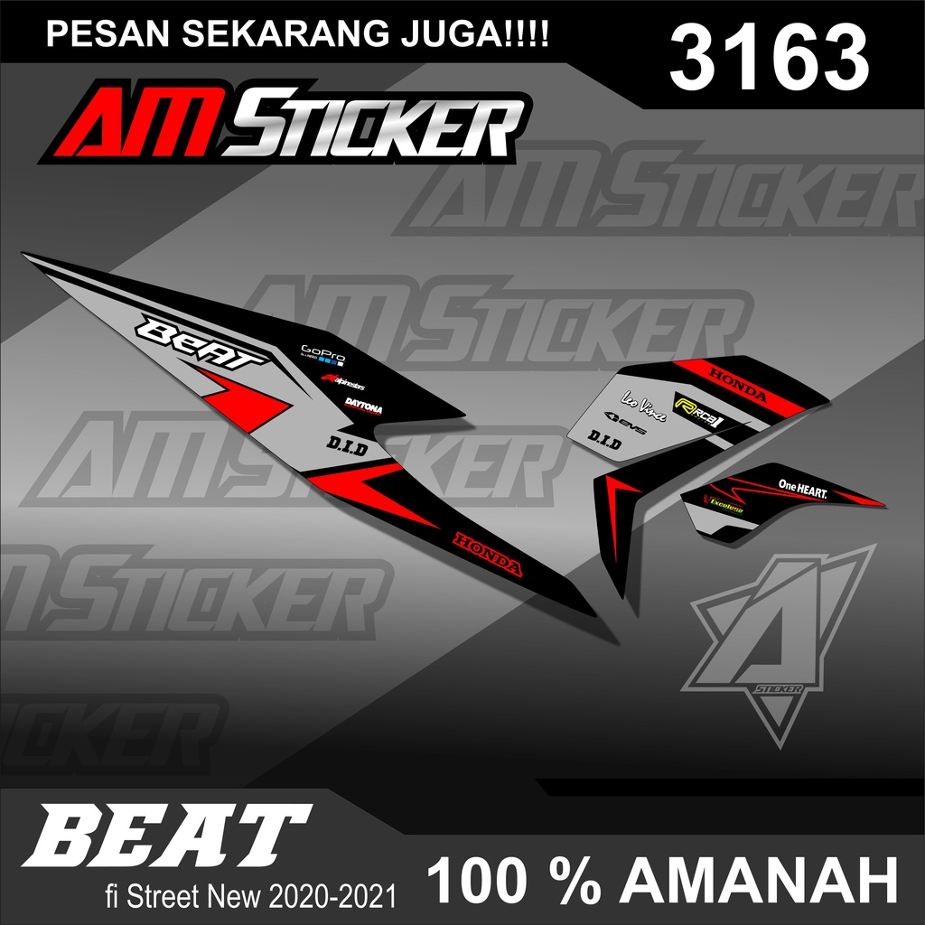 STIKER STRIPING BEAT FI STREET EPS 2020-2021 DESAIN RACING - STRIPING BEAT SEMI FULL
